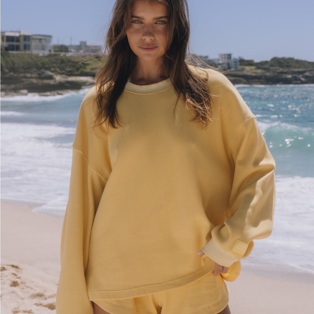 Daily Drills Oversized Thermal - Sunny + Butter